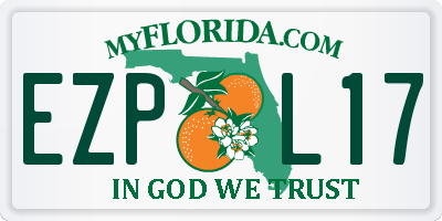 FL license plate EZPL17