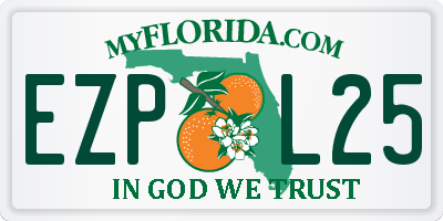 FL license plate EZPL25