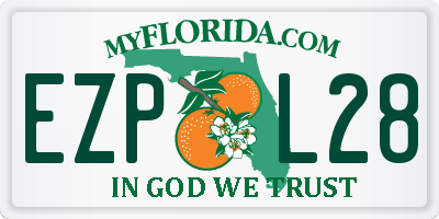 FL license plate EZPL28
