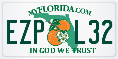 FL license plate EZPL32