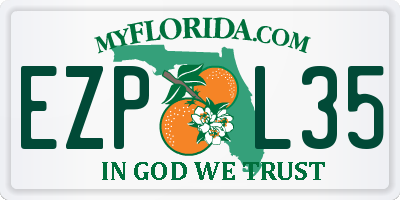 FL license plate EZPL35
