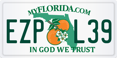 FL license plate EZPL39