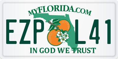 FL license plate EZPL41