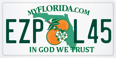 FL license plate EZPL45