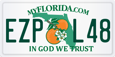 FL license plate EZPL48