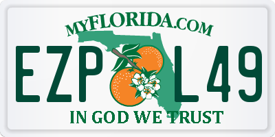 FL license plate EZPL49