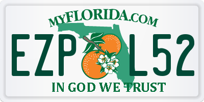 FL license plate EZPL52