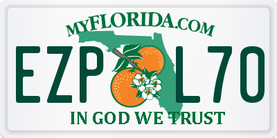 FL license plate EZPL70