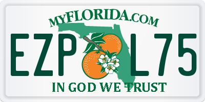 FL license plate EZPL75