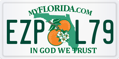 FL license plate EZPL79