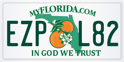 FL license plate EZPL82