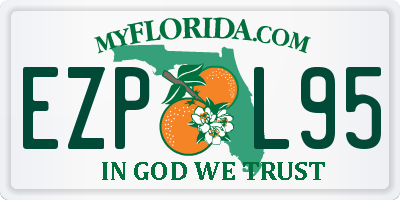 FL license plate EZPL95
