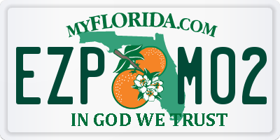 FL license plate EZPM02