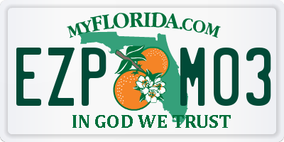FL license plate EZPM03