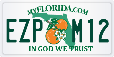 FL license plate EZPM12