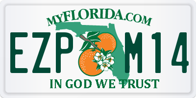 FL license plate EZPM14