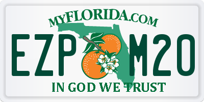 FL license plate EZPM20