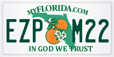 FL license plate EZPM22