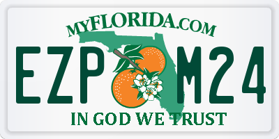 FL license plate EZPM24