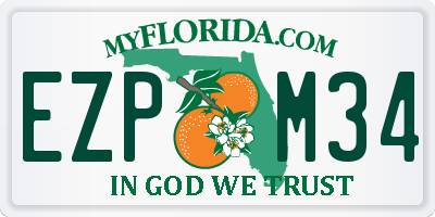 FL license plate EZPM34