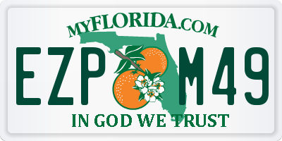 FL license plate EZPM49