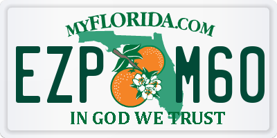 FL license plate EZPM60