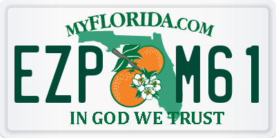 FL license plate EZPM61