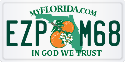 FL license plate EZPM68