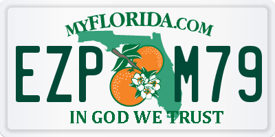 FL license plate EZPM79