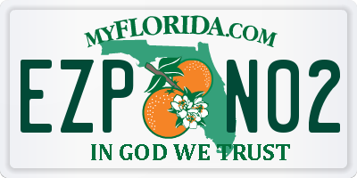 FL license plate EZPN02
