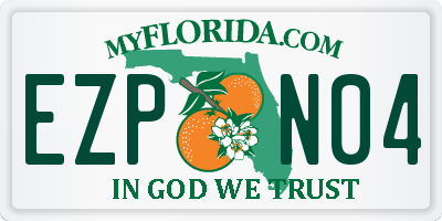 FL license plate EZPN04