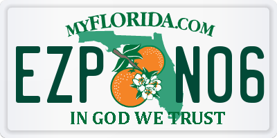 FL license plate EZPN06