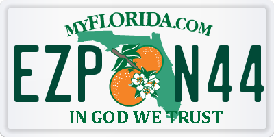 FL license plate EZPN44