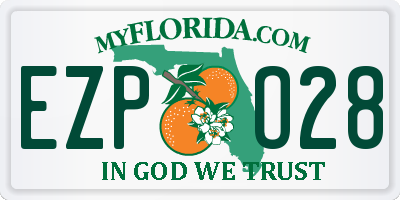 FL license plate EZPO28