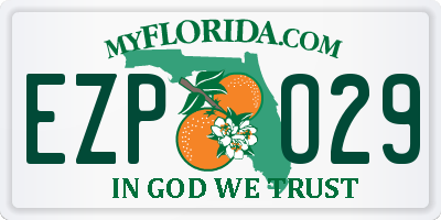 FL license plate EZPO29