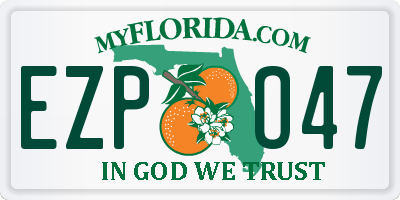 FL license plate EZPO47