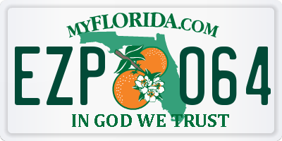 FL license plate EZPO64