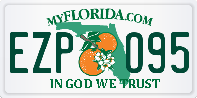FL license plate EZPO95
