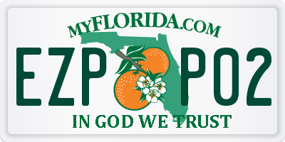 FL license plate EZPP02