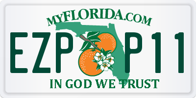 FL license plate EZPP11