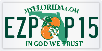 FL license plate EZPP15
