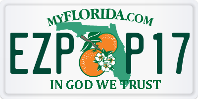 FL license plate EZPP17