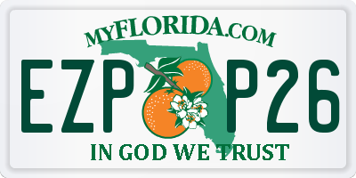 FL license plate EZPP26