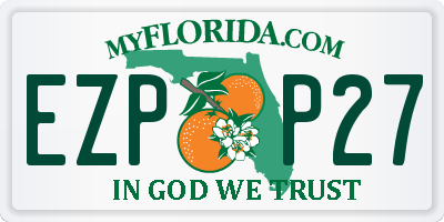 FL license plate EZPP27