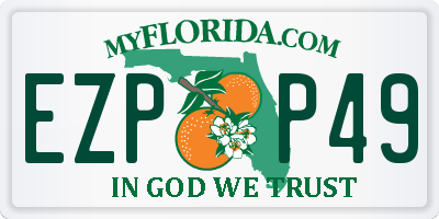 FL license plate EZPP49