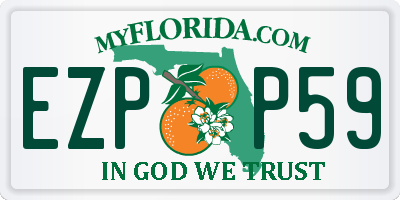FL license plate EZPP59