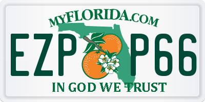 FL license plate EZPP66