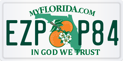 FL license plate EZPP84