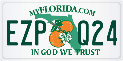 FL license plate EZPQ24