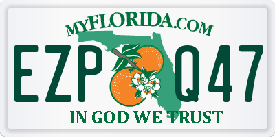 FL license plate EZPQ47